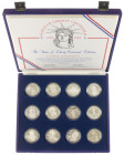 Medals in boxes - Miscellaneous - Collector's medal set USA Statue of Liberty Centenial 1886-1986 with 12 silver medals. Mintage 50000