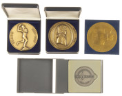 Medals in boxes - Miscellaneous - Lot of 4 medals: 'Muziekfestival Antwerpen' 1987 and 1991 (Mozart), 'Harmonie Ons Genoegen te Vlissingen 1890-1990' ...