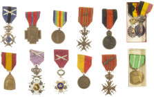 Orders and decorations - Miscellaneous - Belgium, WWI-postwar, collection of circa 13 medals, including Orde van Leopold I, Kroonorde, Orde Leopold II...
