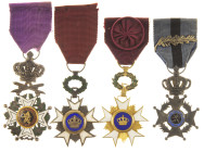 Orders and decorations - Miscellaneous - Belgium, lot of four medals, consisting of Knight Leopoldsorde Military Division, Knight Leopold II and Knigh...