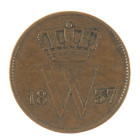 Miscellaneous - Coins in jewellery - Cents Willem I (one dated 1837, the other mm torch) made into coin box and lid, containing a 10 Cents-piece 1827 ...