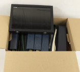 Miscellaneous - Coin supplies - Moving box with empty albums