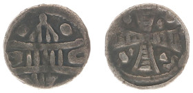 Hertogdom Brabant - Emissies met uitsluitend stedelijke symbolen (1210-1280) - Denier au pont ND (1235-1280) Brussel (Vanhoudt G 73 / DW 101) - 0.47 g...