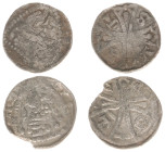 Hertogdom Brabant - Henri II / Henri III (1235-1248-1261) - Denier au Lion Leuven ND (Vanhoudt G 40 / DW 62) - 0.49 g. - Obv. Rampant lion to left / R...