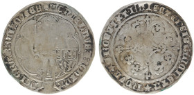 Hertogdom Brabant - Johanna en Wenceslaus (1355-1383) - Dubbele Groot or Brijman ND (1377) Maastricht (vdCh. 10.7 / VanHoudt 308) - Obv. Duke standing...