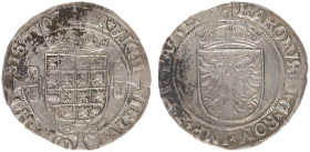 Hertogdom Brabant / Antwerpen - Karel V (1506-1555) - Zilveren Reaal ND (1521-1545) interpunctie + (vGH 190-1 / Vanhoudt 227) - VF