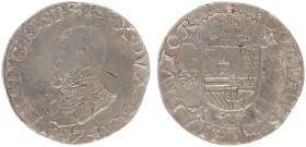 Hertogdom Brabant / Antwerpen - Philips II (1555-1598) - Philipsdaalder 1574 bust to left (vGH 210-1g / Delm. 17 / Vanhoudt 298) - F/VF