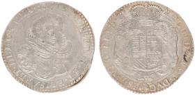 Hertogdom Brabant / Antwerpen - Albert & Isabella (1598-1621) - Dukaton 1618 (Delm. 248 / vGH 309-1 / Vanhoudt 617) - Obv. Busts of Archedukes / Rev. ...