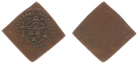 Hertogdom Brabant / Antwerpen - Stad Breda belegerd door de Spanjaarden onder de Markies van Spinola (1624-1625) - Siege coinage - 1 Stuiver 1625 unif...