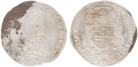 Hertogdom Brabant / Antwerpen - Karel II (1665-1700) - Dukaton 1679 (vGH 348-1a / Delm. 325 / Vanhoudt 692) - minor encrustation - F/VF