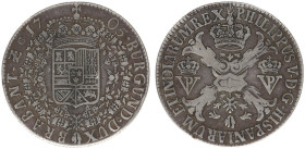 Hertogdom Brabant / Antwerpen - Philips V (1700-1712) - Patagon 1705 (vGH 366-1 / Delm. 355-1 / Vanhoudt 738) - VF+