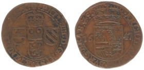Hertogdom Brabant / Brussel - Philips IIII (1621-1665) - Oord 1647 (vGH 336-3 / Vanhoudt 653) - VF
