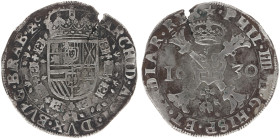Hertogdom Brabant / Maastricht - Philips IIII (1621-1665) - Patagon 1630 mm. Star (CNM 2.07.64 / vGH 329-2 / Delm. 294 R1/ Vanhoudt 645 / R2) - flancr...