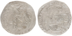 Graafschap Artois - Philips IIII (1621-1665) - Escalin 1627 OVER 1624 mm. Rat (vGH 333-7 / Vanhoudt 648) - altered date clearly visible - F/VF - ex-mu...