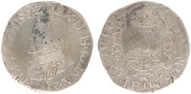 Heerlijkheid Doornik / Tournai - Philips II  (1555-1598) - Philipsdaalder 159Z bust to left (vGH 210-14 / Vanhoudt 362 (R2) / Delm. 45/R2) and '15-tow...