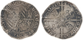 Graafschap Henegouwen - Philips de Goede (1434-1467) - Dubbele Groot of Vierlander ND (1434-1440 / 1466-1467) Valenciennes (vGH 9-3 / Vanhoudt 3) - a....