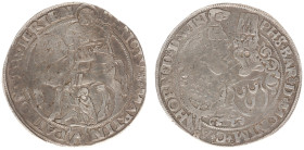 Graafschap Hoorne - Philips de Montmorency (1540-1568) - 1/2 St. Martinusdaalder ND Weert (CNM 2.29.5 / Delm. 750 /R3) - Obv. St. Martinus on horse + ...