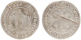 Prinsbisdom Luik - Erard de la Marck (1506-1538) - Rosart ND (1534) Hasselt (DeCh. 447) - Obv. Ornamated cross with lions and rosaces in angles / Rev....