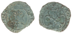 Graafschap Namen - Karel V (1506-1555) - “Naamse Maille” ND (1527) (vGH 201 / Vanhoudt 237 R3) - 0.57 g. – Obv. Briquet: KAROLVSxDxGxROMxIMPxH / Rev. ...