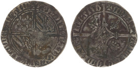Graafschap Vlaanderen - Philips de Goede (1419-1467) - Dubbele Groot of Vierlander ND (1434-67) Brugge (vGH 9-2 / Vanhoudt 3) - a.VF