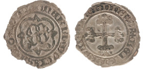 Graafschap Vlaanderen - Maria van Bourgondië (1477-1482) - Groot 1478 Brugge (vGH 41-3a / Lev II-35 / Vanhoudt 57) - 1.64 gram - Obv. Large ornamental...