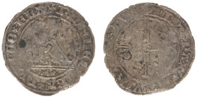 Graafschap Vlaanderen - Stad Gent in opstand tegen Maximiliaan (1488-1492) - 1/2 Vuurijzer ND 2nd issue (1489-1490) Gent (vGH 148b / Vanhoudt 179) - 1...