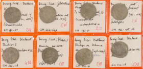 Dutch Provincial in albums - Spanish Netherlands silver coinage Philips de Schone - Karel V among which ½ Zilveren Realen (2) , Stuivers (3), 1/5 Phil...