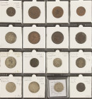 Dutch Provincial in albums - Small collection Austrian Netherlands copper and silver coinage among which X Sols 1790, ¼ Dukaton 1750, etc. + liards Li...