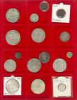 Dutch Provincial in boxes - Small collection Dutch silver provincial coinage among which X Stuiver Holland, Florijn and Leeuwendaalder Kampen, (½) Duk...