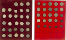Dutch Provincial in boxes - Lot coins Spanish/Northern Netherlands Philips de Schone, Karel V, Philips II among which Groten, Stuivers, (Dubbele) Stui...