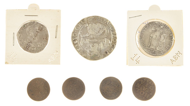 Dutch Provincial in boxes - Small box Dutch provincial coinage among which 1/5 P...