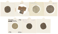 Dutch Provincial in boxes - Small lot Dutch provincial coinage among which Duiten, Muntmeesterpenning, 1 Gulden, etc.
