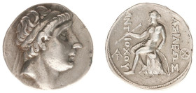 The Seleukid Kingdom - Antiochos I Soter (281-261 BC) - AR Tetradrachm (Seleukeia on the Tigris, 17.00 g) - Diademed head right / Apollo Delphios, tes...