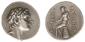 The Seleukid Kingdom - Antiochos III The Great (223-187 BC) - AR Tetradrachm (Ekbatana, 17.04 g) - Diademed head right / Apollo seated left on Omphalo...