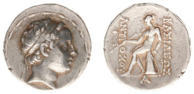 The Seleukid Kingdom - Antiochos (son of Seleukos IV, c. 175 BC) - AR Tetradrachm (Antioch c. 175 BC, 17.14 g) - Diademed head right / Apollo seated t...