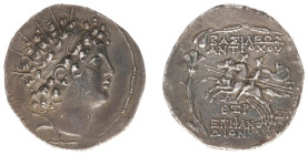 The Seleukid Kingdom - Antiochos VI Dionysos (145-142 BC) - AR Tetradrachm (Antioch SE 169 (144-143 BC), 16.07 g) - Radiate and diademed head right / ...