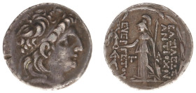 The Seleukid Kingdom - Antiochos VII Euergetes (138-129 BC) - AR Tetradrachm (Cappadocian mint 138-129 BC, posthumous issue, 16.00 g) - Diademed head ...