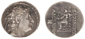 The Seleukid Kingdom - Alexander II Zabinas (128-123 BC) - AR Tetradrachm (Antioch, 16.64 g) - Diademed head right / Zeus Nikephoros enthroned left, m...