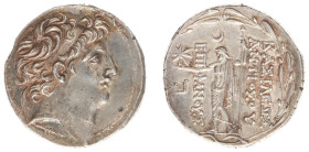 The Seleukid Kingdom - Antiochos VIII Epiphanes (121-97 BC) - AR Tetradrachm (Ake Ptolemais c. 120-113 BC, 16.65 g) - Diademed head right / Zeus Urani...