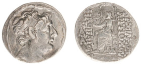 The Seleukid Kingdom - Antiochos X (94-92 BC) - AR Tetradrachm (Antioch, 14.89 g) - Diademed head right / Zeus Nikephoros seated to left holding scept...