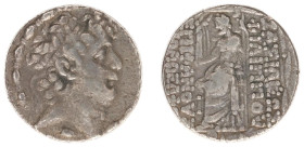 The Seleukid Kingdom - Philip I Philadelphus (ca. 95/4–76/5 BC) - AR Tetradrachm (Antioch, 14.07 g) - Diademed head right / Zeus enthroned to left hol...