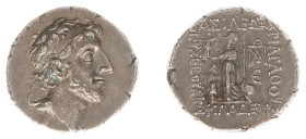 The Cappadocian Kingdom - Ariarathes X Eusebes Philadelphos (42-36 BC) - AR Drachm (Mazaka/Eusebeia RY E (5 = 38-37 BC), 3.81 g) - Diademed and bearde...