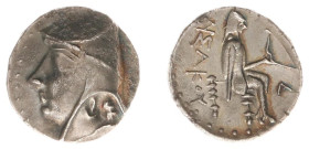 The Parthian Kingdom - Arsakes I (238-211 BC) - AR drachm (4.24 g.). Hekatompylos mint. Head left, wearing bashlik / Archer (Arsakes I) seated right o...