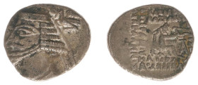 The Parthian Kingdom - Phraates IV (38-2 BC) - AR drachm (Ekbatana, 3.19 g) - Diademed and draped bust left, being crowned by eagle flying to left beh...