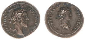 Roman Imperial Coinage - Antoninus Pius (138-161) - With Marcus Aurelius as Caesar - AR Denarius (Rome AD 141-143, 2.76 g) - ANTONINVS AVG PIVS PP TRP...