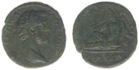 Roman Imperial Coinage - Antoninus Pius (138-161) - Lydia / Cilbiani Inferiores - AE23 (7.02 g) - Laureate head right / River god Kilbos reclining lef...