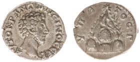Roman Imperial Coinage - Marcus Aurelius (161-180) - Cappadocia / Caesarea - AR Didrachm (AD 161-166, 6.70 g) - Laureate and cuirassed bust right / Mo...