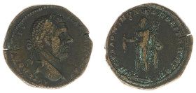 Roman Imperial Coinage - Macrinus (217-218) - Moesia Inferior / Nicopolis ad Istrum - AE26 (AD 217-218, 14.00 g) - AVT KM OΠEΛ CEV MAKPEINOC Laureate ...