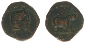 Roman Imperial Coinage - Otacilia Severa (+249) - AE Sestertius (Rome AD 248, 16.53 g) - MARCIA OTACIL SEVERA AVG Diademed and draped bust right / SAE...