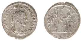 Roman Imperial Coinage - Gallienus (253-268) - BI Antoninianus (Samosata AD 255-256, 4.13 g) - IMP CP LIC GALLIENVS PF AVG Radiate, draped and cuirass...